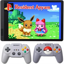 (nintendo 64) ps1 sony playstation 1 resolution screenshot resident eevee evil sisters pokeball final low poly