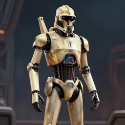 Digital art of a Droideka from Star Wars