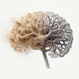 a stunning transition from left to right from dust evolving into complex neural networks.