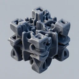 impossible 3 d fractal, octane render