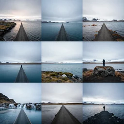 a collage of photos I took on my trip to Iceland