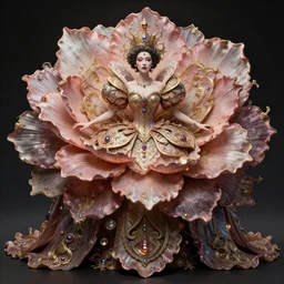 the flower queen, 4 k, intricate detailed, jaw dropping, gorgeous, surreal, octane render