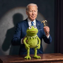 joe biden as a puppet from the muppets