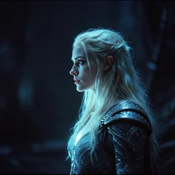 film camera : side profile by thomas blackshear of imogen poots as a gloomhaven paladin luminescent, fantasy art by artgerm, lawren harris, eve ventrue, sherree, ilya kuvshinov, magali villeneuve, jeremy lipkin, rob rey, christophe vacher