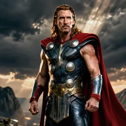 nicholas cage as marvel's thor, movie poster