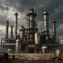 Industrial complex by Konstantin Razumov, highly detailded