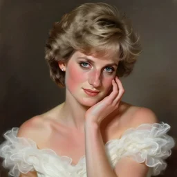 portrait of Princess Diana, dreamy and ethereal, expressive pose, peaceful expression, elegant, highly detailed, digital painting, artstation, concept art, smooth, sharp focus, by caravaggio