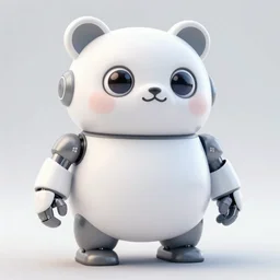 a mechanical robot with camera lens eyes in the shape of a cute fat obese animal person bot with a round belly and digital distortion around it, intricate, highly detailed, artstation, concept art, smooth, sharp focus, art by artgerm and greg rutkowski