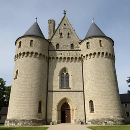 an ancient castle covered with runes