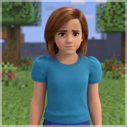Emma Watson screenshot from minecraft