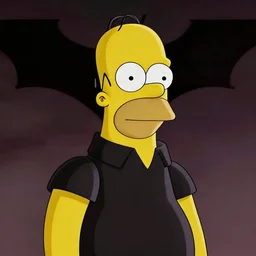 a still of homer simpson in the dark knight rises