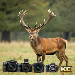 photograph of red deer in summer, wildlife photography, nature, award winning, canon, sony, nikon, olympus, 4 k, hd