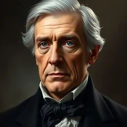 portrait of a 1 8 1 2 united states president. 3 8 years old with a scholarly appearance, detailed face, 1 9 th century, highly detailed, cinematic lighting, digital art painting by greg rutkowski