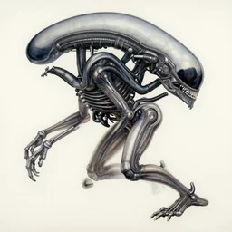 Leonardo da Vinci anatomy study of Xenomorph XX121