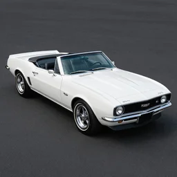 Ermine White Chevrolet Camaro Z/28 Convertible (1967), created by Barclay Shaw