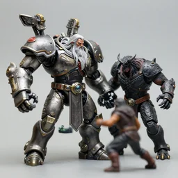 gandalf with large mecha arm battling the balrog 3 5 mm photograph