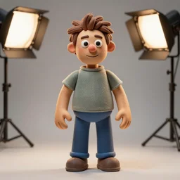 Claymation Hide the Pain Harold, studio lighting