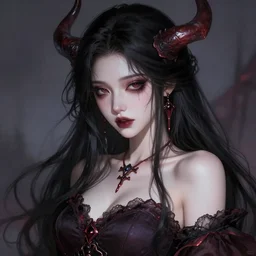 the portrait of chaotic evil sensual female necromancer overlord as absurdly beautiful, gorgeous, elegant, sadistic young girl, an ultrafine hyperdetailed illustration by kim jung gi, irakli nadar, intricate linework, bright colors, octopath traveler, final fantasy, unreal engine 5 highly rendered, global illumination, radiant light, detailed and intricate environment