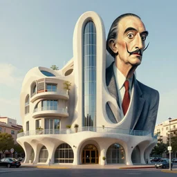 a surrealist building designed in a collaboration by Salvador Dali and Vladimir Kush, trending on Artstation and Deviantart, award winning artistry and architecture Worth1000 --height 576