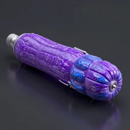 a purple and blue sterlizia, a computer rendering by agnes lawrence pelton, featured on polycount, computer art, rendered in cinema 4 d, octane render, rendered in maya