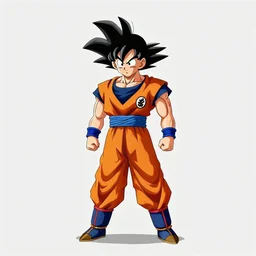 a award winning half body portrait of drip goku, outrun, vaporware, shaded flat illustration, digital art, trending on artstation, highly detailed, fine detail, intricate, sensual, elegant, seductive