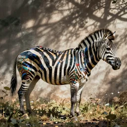 cloisonne zebra