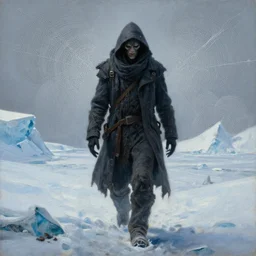 menacing absence trailblazer Antarctica freezing cult incomprehensible topology flâneur, realistic fantasy, oil painting, octane render, extremely high detail, photorealistic, cinematic lighting, oil painting, intricate line drawings, 4k resolution
