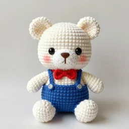 cute crocheted plush toy
