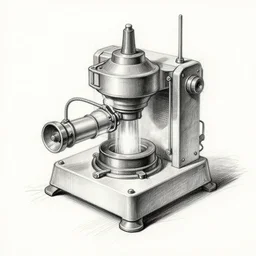 a pencil sketch of a new machine which can make unlimited energy