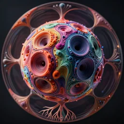 close up circular border with abstract symmetrical designs deep colorful sphere, deep grooves, concept art, depth of field, roots, fluid simulation in houdini, subsurface scattering, volumetric, very detailed, trending on artstation, rendered in octane, cgsociety
