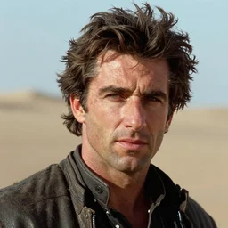 a film still of mel gibson starring as paul atreides, dune 1 9 8 4, portrait, ektachrome, closeup, f / 2. 8