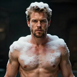 hyperrealistic dslr film still of michael buble disguised suds and bubbles, stunning 8 k octane comprehensive 3 d render, inspired by istvan sandorfi & greg rutkowski & unreal engine, perfect symmetry, dim volumetric cinematic lighting, extremely hyper - detailed, incredibly real lifelike attributes & flesh texture, intricate, masterpiece, artstation, stunning