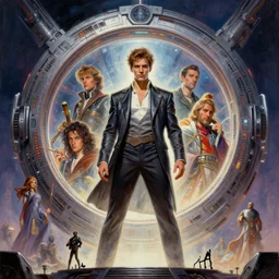 close up sci - fi concert poster psychadelic. male person in sci - fi portal ring, elegant, highly detailed, centered, digital painting, concept art, smooth, sharp focus, illustration, artgerm, tomasz alen kopera, peter mohrbacher, donato giancola, joseph christian leyendecker, wlop, frank frazetta