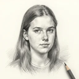 sketch portrait, teenage tradcath girl richard nixon, pencil sketch, shading, staedtler lumograph, drawn by paul cadden