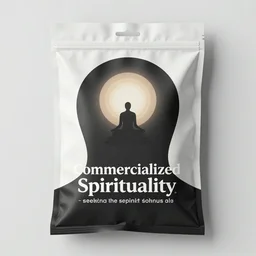 Commercialized Spirituality packaged and sold to keep us all from seeking the spirit within and without us all. When you've seen beyond yourself then you may find Peace of mind is waiting there And the time will come when you see we're all one And life flows on within you and without you