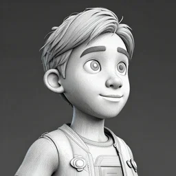 😏, illustration, fine detailed lines, hyper detailed, artstation, octane render, v ray collection, 3 d character model, dreamworks,, cinema 4 d, nvidia