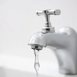 faucet with water drop