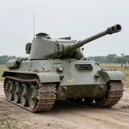 photo of t34 tank, photorealistic