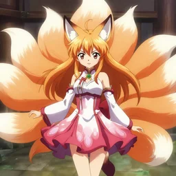 ahri the nine - tailed fox from uma musume, official film still, art