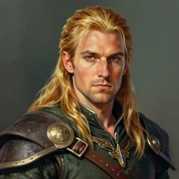 portrait of a half elven ranger, dungeons and dragons, full color, vivid, realistic illustration, upper body close up with face