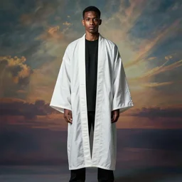 Yeezy designed Kimono, model, studio photography, clothing drop, unreleased, Yzy, YZY GAP, Balenciaga, minimalist, dystopian feel