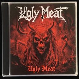 Death metal album labeled Ugly Meat