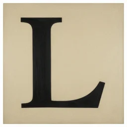 of the letter L LLLLLLLLLL in the style of James Whistler and Victor Nizovtsev