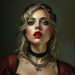 portrait of lady gaga by jules bastien - lepage, daniel gerhartz, karol bak, james jean, tom bagshaw, rococo, sharp focus, trending on artstation, cinematic lighting, hyper realism, 8 k