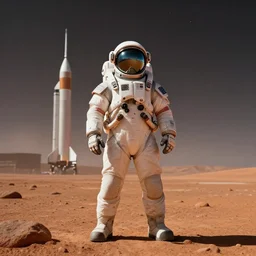 spacex starman posing on mars, portrait, full body shot, digital art, concept art, fantasy art, highly detailed, hd wallpaper, hdr, artstation, deviantart, behance