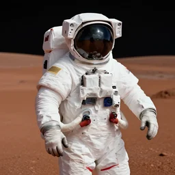 an astronaut on mars, high definition, photorealistic