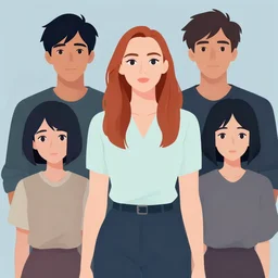 sophie turner clean cel shaded vector art. shutterstock. behance hd by lois van baarle, artgerm, helen huang, by makoto shinkai and ilya kuvshinov, rossdraws, illustration,