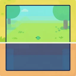 2d flat fun simple game character