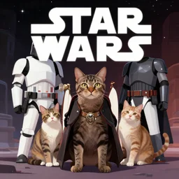 star wars with cats