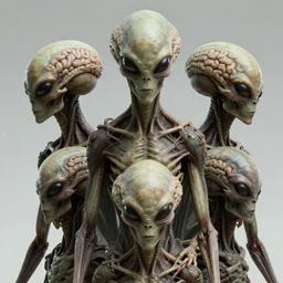 aliens brainsuckers kills sacrifice aztecs, perfect faces, fine details, studio lighting, close view, subtle shadows, art by katsuya terada, photorealism, parallax, hyper realism, octane render, hyper detailed, medium shot, 8 k, raw, unedited, in - frame,